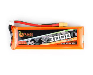 Orange 3000mAh 3S 40C/80C Lithium Polymer Battery Pack (LiPo)
