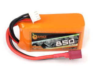 Orange 11.1V 850mAh 30C 3S Lithium Polymer Battery Pack