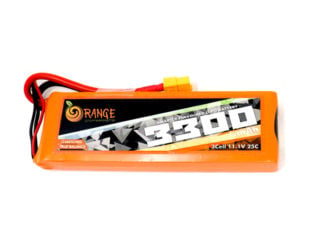 Orange 11.1V 3300mAh 25C 3S Lithium Polymer Battery Pack