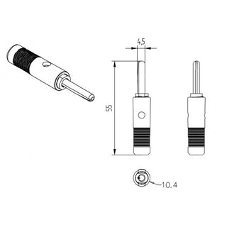 4mm Banana Plug - 30A - BLUE - BTP-4