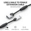 Black-i USB 2.0 Extension Cable 3M