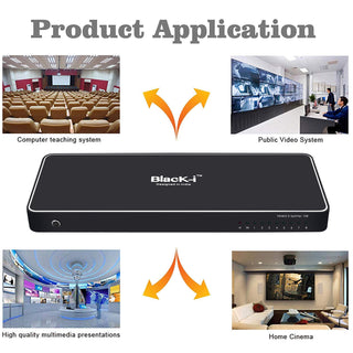 Black-i HDMI 1.4v 1 inout 8 Output Splitter