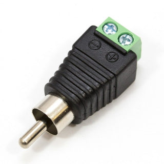 RCA Male to Screw Terminal - Adaptor - RCA Adaptor