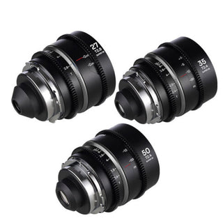 Laowa Nanomorph S35 Prime 3-Lens Bundle (27mm, 35mm, 50mm) (Silver)