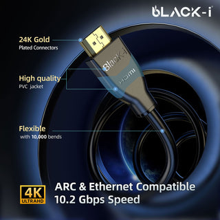 Black-i HDMI 2.0 4k Cable 1M 4k@60Hz