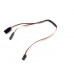 1JR Male To 2 Futaba Female Y Type Servo Extension Wire (200mm)