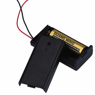 2 x 1.5V AA battery holder with cover and On/Off Switch