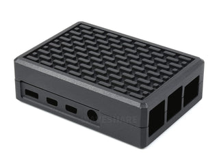 Aluminum Stripe Grooved Case for Raspberry Pi 4, Inner Heatsink Pillars