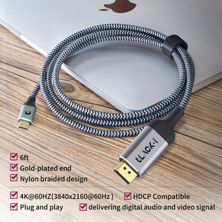 Black-i USB-C to Display Port 4k Cable