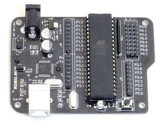 SmartElex Aryabhatta 8051  Microcontroller Development  Board AT89S52 with Onboard  USB Programmer