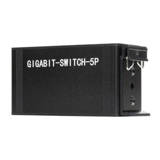 Industrial 5P Gigabit Ethernet Switch, Full-Duplex 10/100/1000M, DIN Rail Mount (With Power Supply)