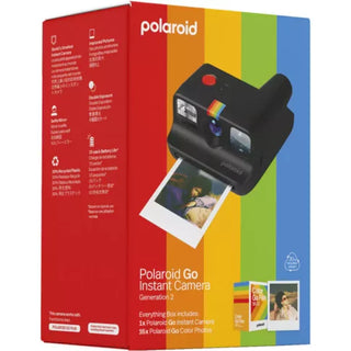 Polaroid Go Generation 2 Instant Film Camera Everything Box (Black) with Film Bundle (16 Photos Included)