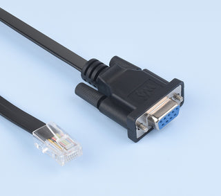 RS232 to RJ45 Console Cable, RS232 DB9 Female Port to RJ45 Console Male Port, Cable Length 1.8m