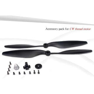 EMAX MT2216 810KV Brushless DC Motor ? Silver Cap (CCW Motor Rotation) with Prop1045 Combo (Original)