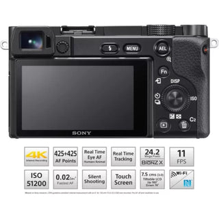 Sony Alpha ILCE-6100X with Upgraded SELP1650 (Ver 2) Power Zoom Lens + SEL55210 Lens