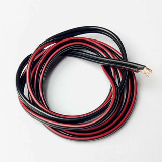 1 Meter – Audio Speaker Wires: 14/36 [0.5 Sq Mm] (100% Copper) [Red & Black – High Quality]