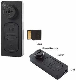 IC PLUS 6 Hd Mini DVR Camera Support Microsd Card(not Include Memory Card) Security Camera Sports and Action Camera  (Black, 1080 MP)