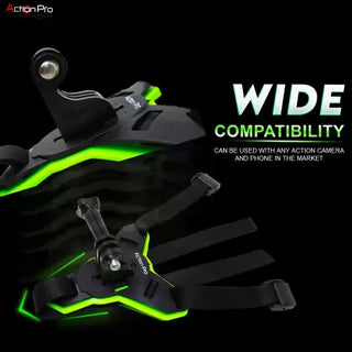 Action Pro Helmet Strap Camera Mount  (Helmet Chin Mount Strap For GoPro 12 11 10 9 8 7 6 5 4, SJCAM, Insta360, DJI)