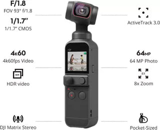 dji Osmo OSMO POCKET 2 Sports and Action Camera  (Black, 64 MP)
