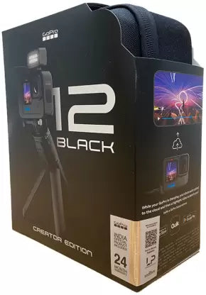 GoPro HERO12 Black Creator Edition - Volta Media Mod Light Mod Sports and Action Camera  (Black, 27 MP)