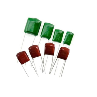 3.3nF (0.0033uF – 2A332J) – 100V Polyester Film Capacitor-(pack of 10)