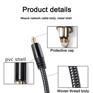 Black-i Toslink Optical Audio Cable 3 Meter