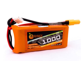 11.1 V 1000mAh Orange Lithium Polymer Battery Pack