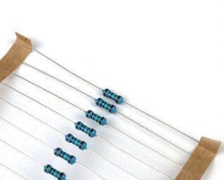 10M Ohm 0.25W Metal Film Resistor (Pack of 50)