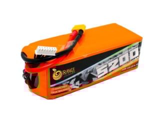 ஆரஞ்சு 22.2V 5200mAh 35C 6S லித்தியம் பாலிமர் பேட்டரி பேக்
