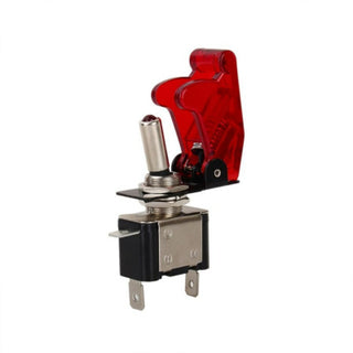 Toggle Swith with Red LED 12V With Cover