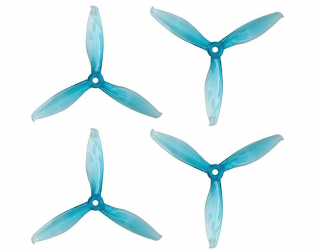 Orange HD 5149(5.1X4.9) Tri-Blade Flash Propellers 2CW+2CCW 2 Pair-Transparent Blue