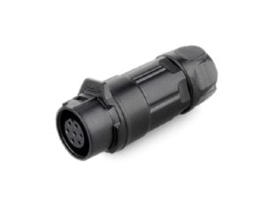 LP-12 Female 7 Pin Soldering Type Power Connector with Plastic Shell IP67 100V 3A