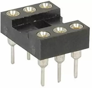 2pcs 6 Pin - Machine Tooled IC Socket (Round IC Base)