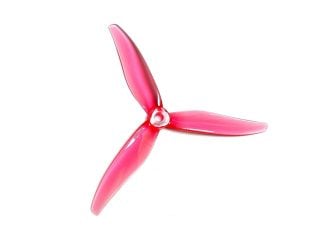 Orange Gemfan Hurricane MCK ReV3 51366-3 PC Durable Tri-Blade FPV Drone Propeller – Strawberry Jam – (2CCW+2CW)