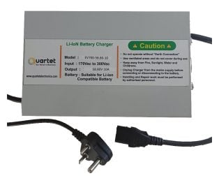 Quartet 14S Li-Ion Battery Charger – 58.80V 10A with IEC-C13 Connector
