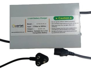Quartet 16S LiFePO4 Battery Charger – 58.40V 10A with IEC-C13 Connector