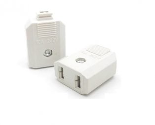2 Pin Female Plug 10A 250V, Monitoring Waterproof Box Socket