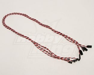 Twisted 100cm Servo Lead Extention (Futaba) 22AWG Cable (1pcs/set)