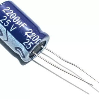 2200µF 25V Electrolytic Capacitor