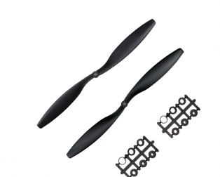 Orange HD Propellers 1245(12X4.5) Carbon Nylon Black 1CW+1CCW-1pair