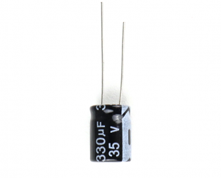 330 uF 35V Through Hole Electrolytic Capacitor (Pack of 20)