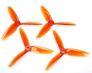 Orange HD 6042(6X4.2) Tri Blade Flash Propellers 2CW+2CCW 2 Pair – Orange