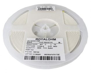4.7K Ohm 1/10W 603 Resistor(Reel of 5000)