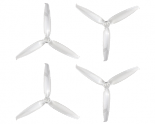 Orange HD 6042(6X4.2) Tri Blade Flash Propellers 2CW+2CCW 2 Pair- Transparent (Clear)