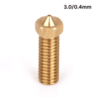 V6 Volcano Brass Length Extruder Nozzle 3.0mm x 0.4mm