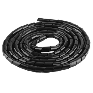 10mm Spiral Wrapping Band Black 10M for Wires