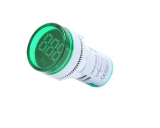 Green 20-75Hz 22mm AD16-22DSHZ Round LED Hertz Meter Indicator Light