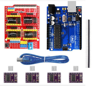 Arduino UNO R3 Board + CNC Shield + 4xDRV8825 Driver Kit compatible