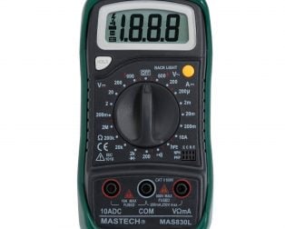 Original Mastech MAS830L Digital Multimeter – Multimeter with Probes