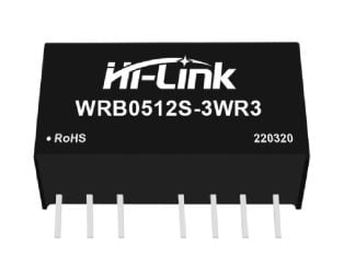5V to 12V 3W 250mA DC to DC Isolation Voltage 1500VDC Power Module Converter WRB0512S-3WR3